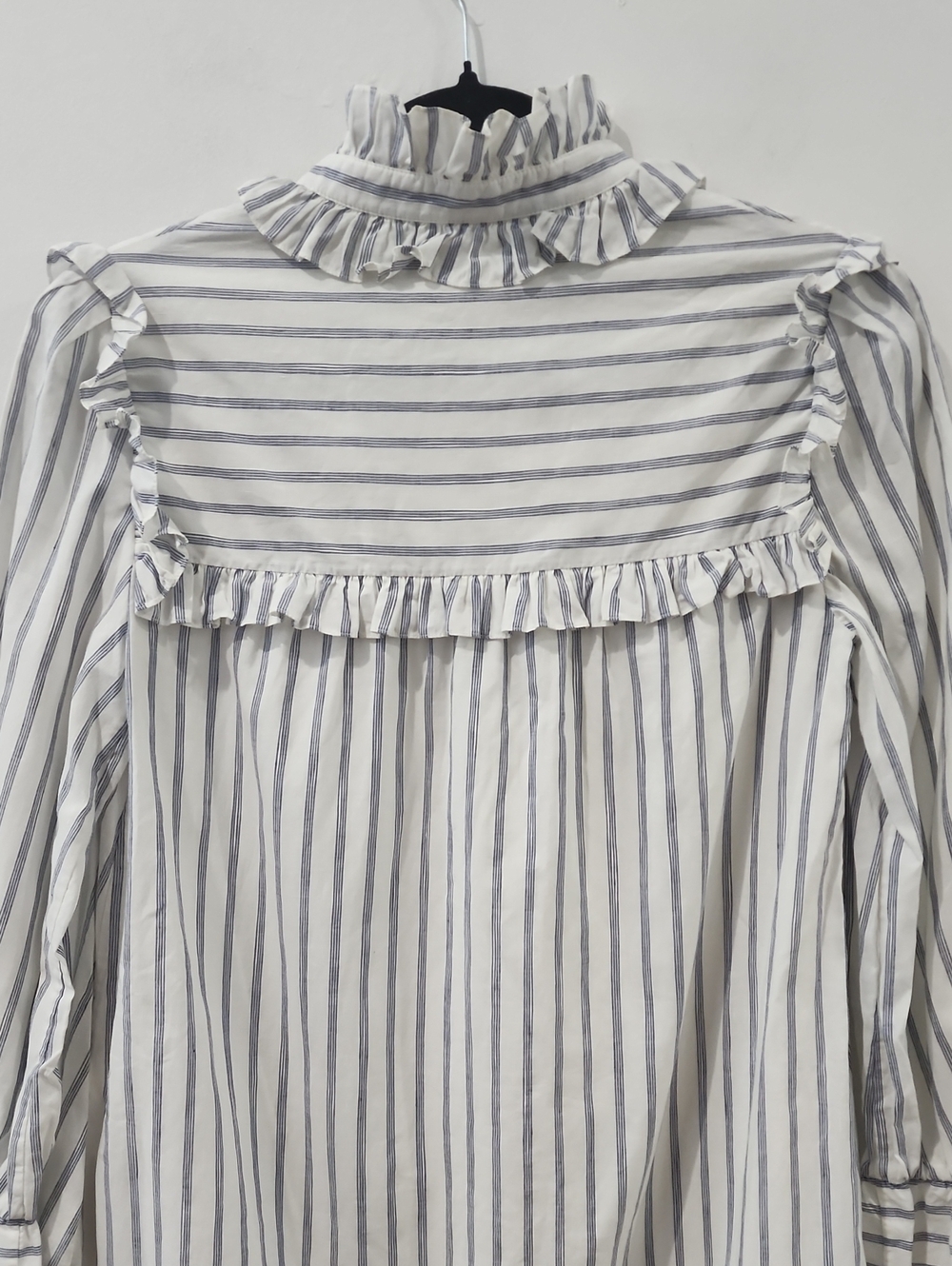 Celine Striped Ruffle Dresss - Picture 8 of 13